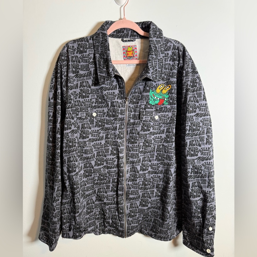 Killer Acid California Zip Jacket XL Streetwear Graphic Print Cartoon Y2K Skater